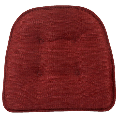 Flame Omega Tufted Gripper Chair Pad