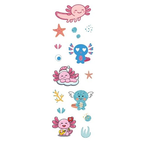 Adhesive adheres securely to paper and other surfaces.
Set comes with 6 different sticker sheets.
Each sheet measures 2-1/2'' x 7-1/8''.