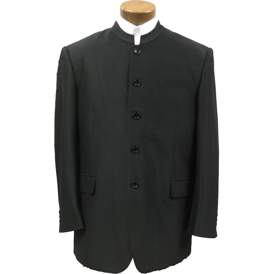 Men's Plain Suit Swedish Knit Clerical Coat