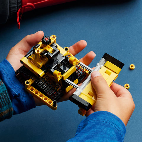 LEGO Technic Heavy Duty Bulldozer being assembled