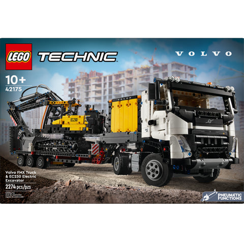 LEGO Technic Volvo FMX Truck & EC230 Electric Excavator Building Toy 42175