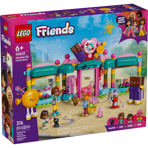 LEGO Friends Heartlake City Candy Store Pretend-Play Set, Role-Play Toy 42649
