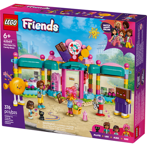 LEGO Friends Heartlake City Candy Store Pretend-Play Set, Role-Play Toy 42649