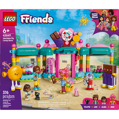 LEGO Friends Heartlake City Candy Store Pretend-Play Set, Role-Play Toy 42649
