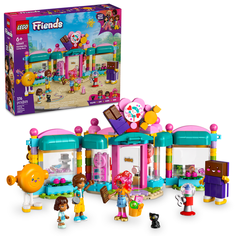 LEGO Friends Heartlake City Candy Store Pretend-Play Set, Role-Play Toy 42649
