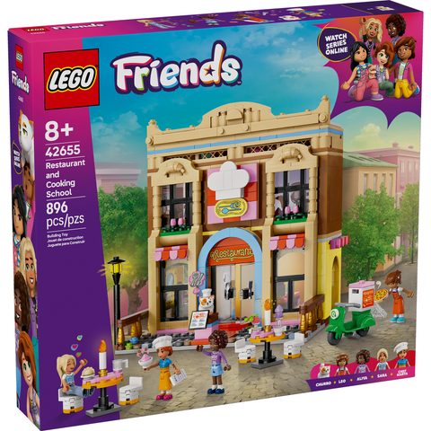 LEGO Friends Restaurant and Cooking School Pretend-Play Role-Play Toy 42655
