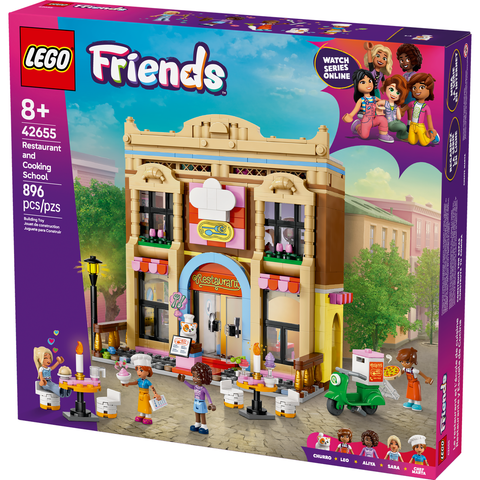 LEGO Friends Restaurant and Cooking School Pretend-Play Role-Play Toy 42655