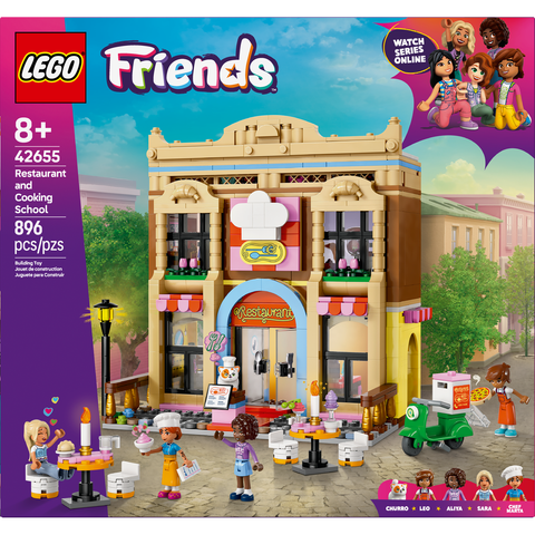 LEGO Friends Restaurant and Cooking School Pretend-Play Role-Play Toy 42655