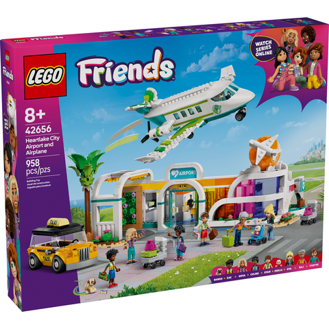 LEGO Friends Heartlake City Airport and Airplane Building Kit Playset 42656
