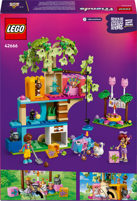 LEGO Friends Cat Birthday Party & Tree House 42666