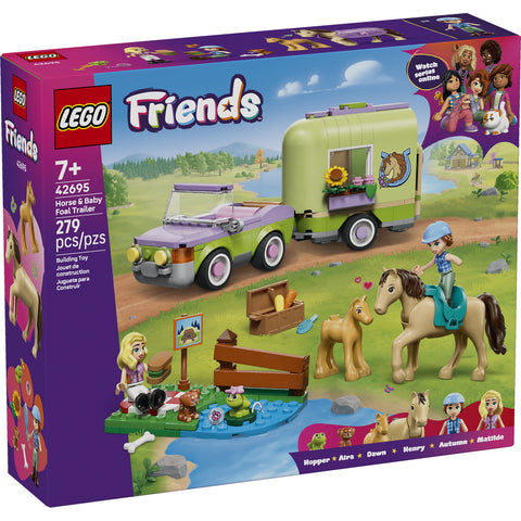 LEGO Friends Horse & Baby Foal Trailer Toy Set 42695
