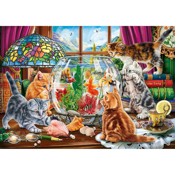 Kittens and the Aquarium 500 PC Puzzle 42973