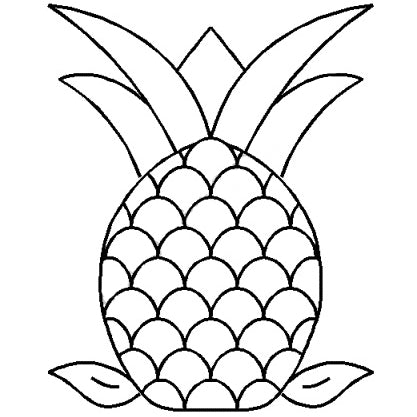8" x 10" Pineapple Quilting Stencil 432