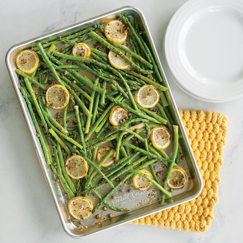 Asparagus on Jelly Roll Pan