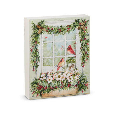 Watercolor Holiday Cardinal Block 4536542