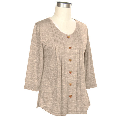 Dunes 3/4 Sleeve Travel Seeker Top 464B-S76