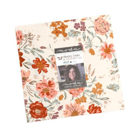 Foraged Found and Hand Me Down Collection Cotton Fabric  Layer Cake 45630LC