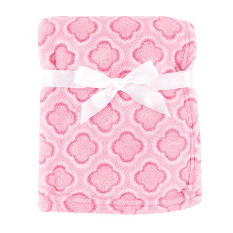 Pink Clover Coral Fleece Baby Blanket 45853