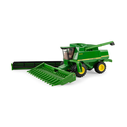 John Deere 1:64 Scale 9610 Combine with Corn Head and Grain Head � Die-Cast Metal Replica 45871