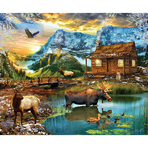 White Mountain Cabin 1000 PC Puzzle 46021