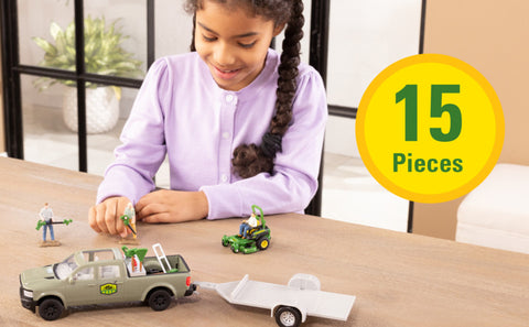 John Deere 1:32 Scale Lawn Care � 15 Piece Playset 47551