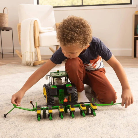 1/16 John Deere 6210R Toy Tractor with Lights & Sounds and 6 Row Planter, ERTL Big Farm Toy 47684