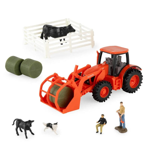 1:32 Kubota 15-Piece Farm Toy Playset 47708