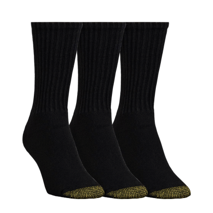 Black 3-Pack Women's Ultratec Crew Socks 4772