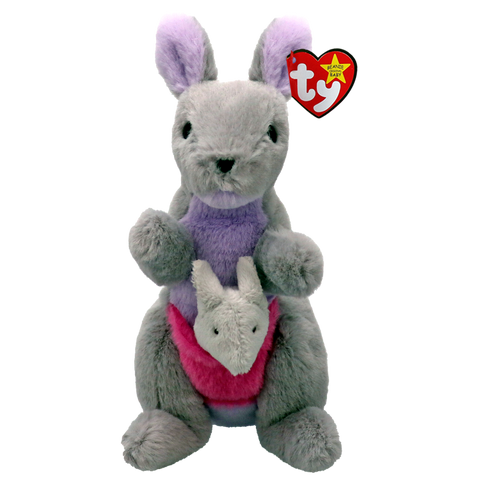 Kayla- Grey Kangaroo Beanie Boo 41349