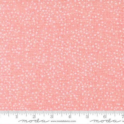 pink, Darling Peony Collection Dotty Thatched Cotton Fabric 48715