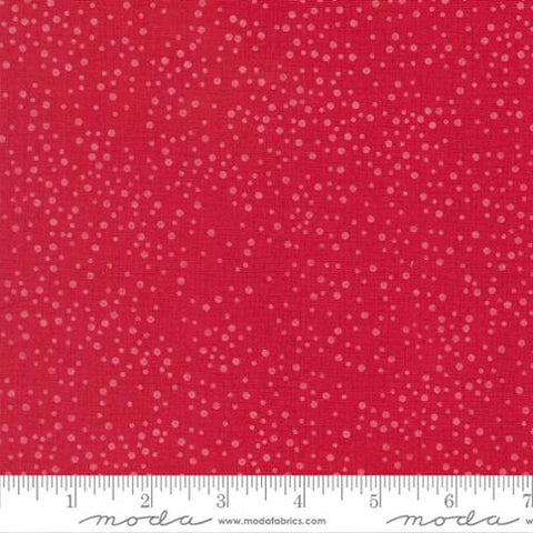 red, Darling Peony Collection Dotty Thatched Cotton Fabric 48715