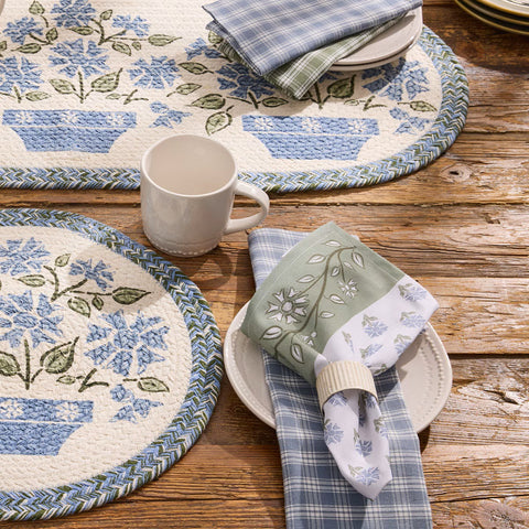 Emmaline Cloth Napkin 4874-020 displayed on tabletop