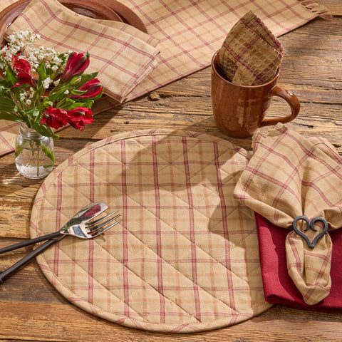 Persimmon Placemats 4877-010
round and quilted