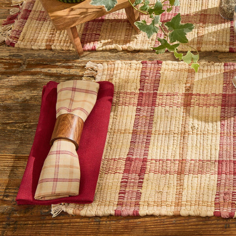 Persimmon Cloth Napkin 4877-020
displayed in table setting