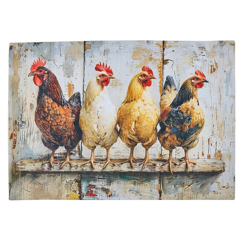 Four Chickens in a Row Placemat 4889-010