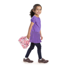 girl with diaper bag