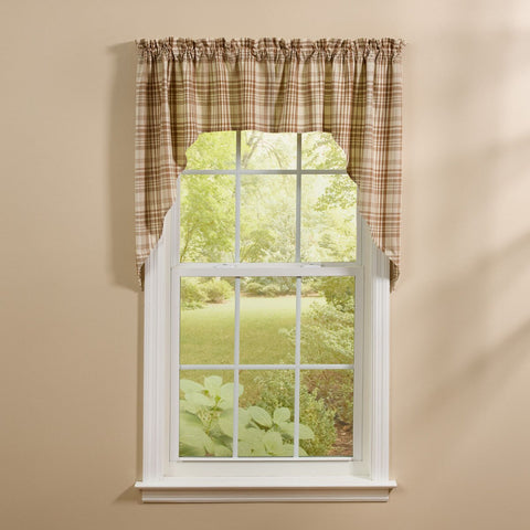 Currant Plaid Curtains 4891-430
swag