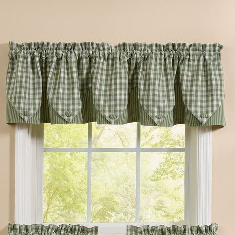 Stafford Ivy Curtains 4898-460G Lined
Point Valance