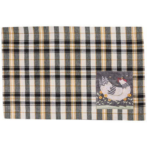 My Little White Hen Design Placemat 4950-010