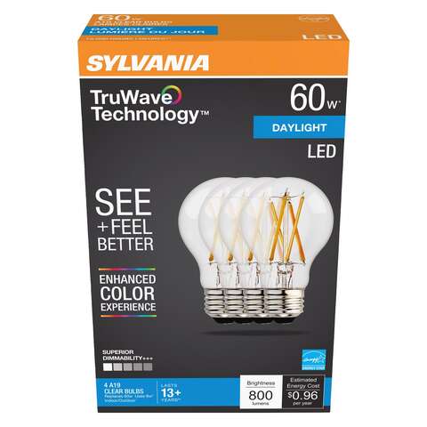 TruWave 60W Daylight Clear LED Bulbs 49827