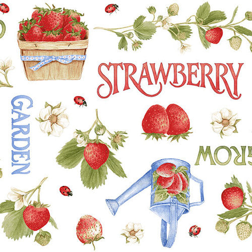 Strawberry Garden Collection Cotton Fabric Strawberry Garden 499-87