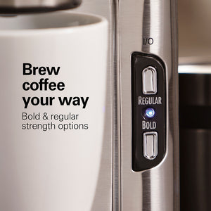Brew coffee your way bold and regular strength options