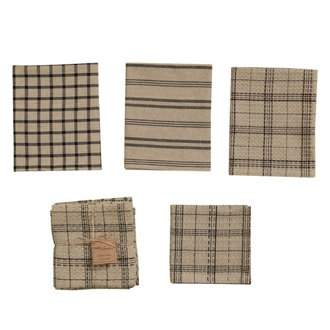 Fieldstone Plaid Dishtowel and Dishcloth Set 458
