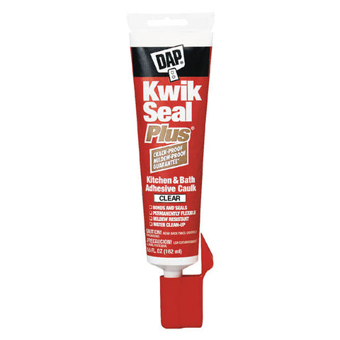 5.5 Oz Kwik Seal Plus� Kitchen & Bath Adhesive Caulk WMicro