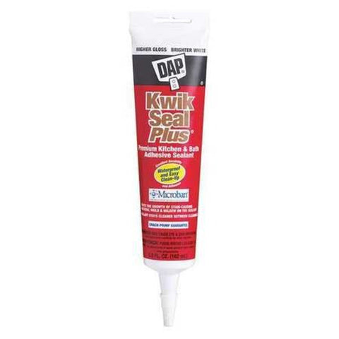 5.5 Oz  White Kwik Seal Plus Kitchen & Bath Adhesive Sealant