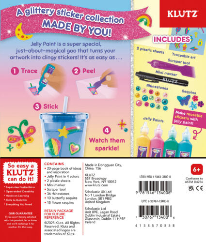 Paint & Peel Jelly Stickers: Glitter Goals! 9781546134008