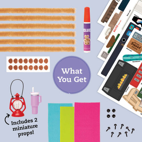 DIY Miniature Cozy Bear Cabin 9781546176176