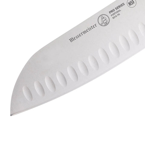 Pro Series Kullens Santoku Knife 5010-7K closer view of blade