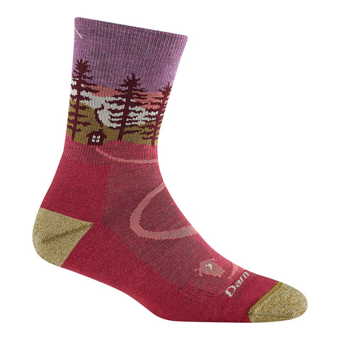 cranberry, Women's Northwoods Micro Crew Lightweight Hiking Sock 5013