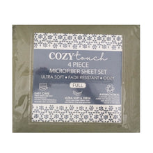 Moss Green Cozy Touch 4-Piece Microfiber Sheet Set 501463